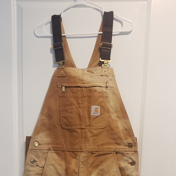 Vintage Carhartt Overalls 🌞 Sun Faded Distressed and destroyed naturally - Picture 2 of 8